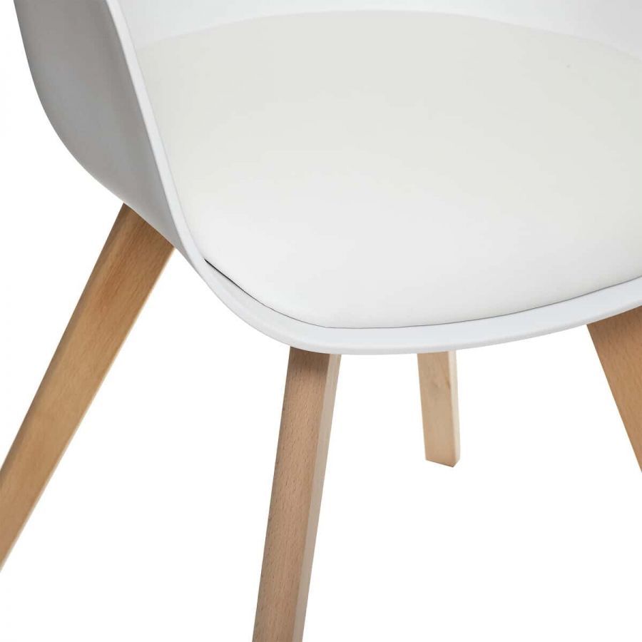 Krzesło kubełkowe białe - Atmosphera 5