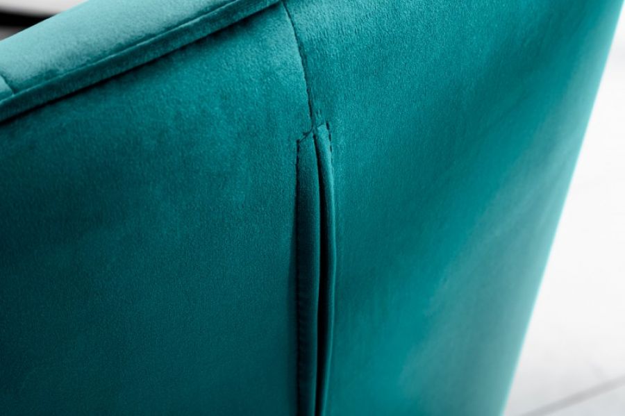 Krzesło Loft Samt niebieskie turkusowe - Invicta Interior