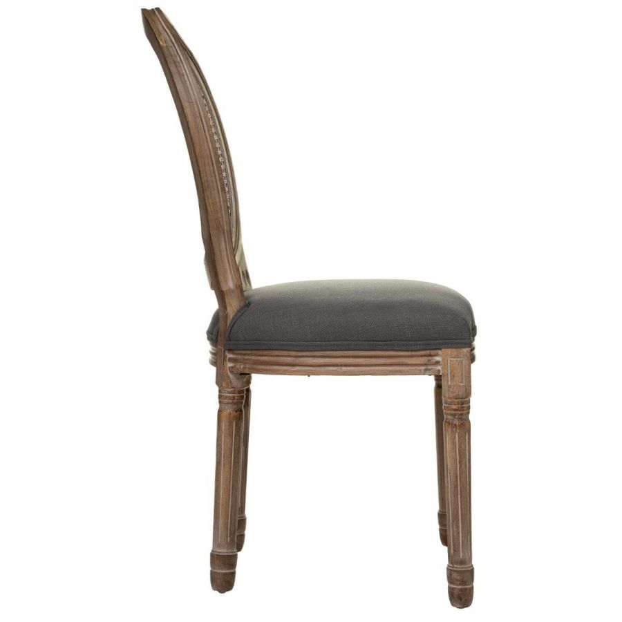 Krzesło Louis Blanche z plecionką wiedeńską szare - Atmosphera