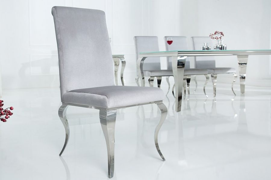 Krzesło Modern Barock szare   - Invicta Interior