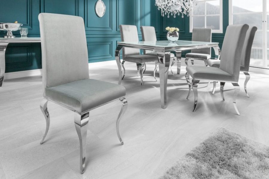 Krzesło Modern Barock szare   - Invicta Interior