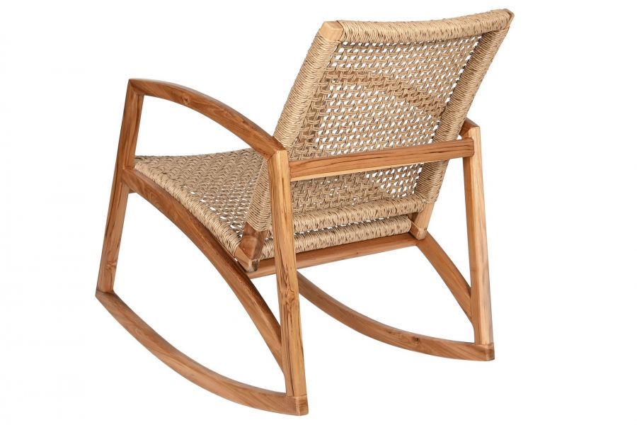 Krzesło Modern Classic rattanowe fotel bujany