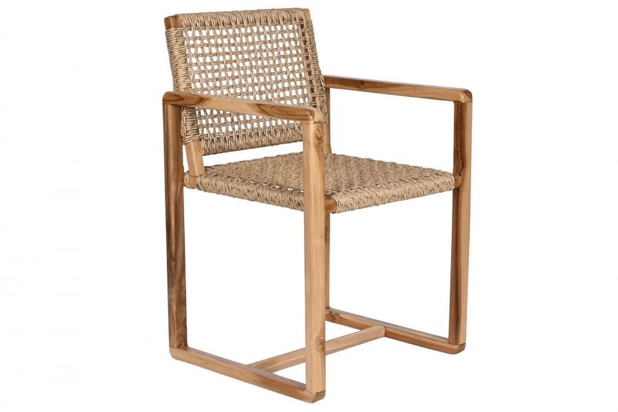 Krzesło Modern Classic rattanowe z podłokietnikami