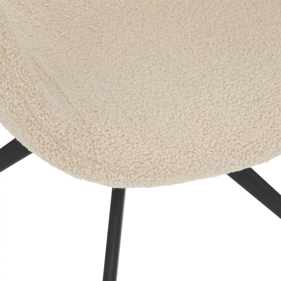 Krzesło obrotowe fotel teddy curl  - Atmosphera