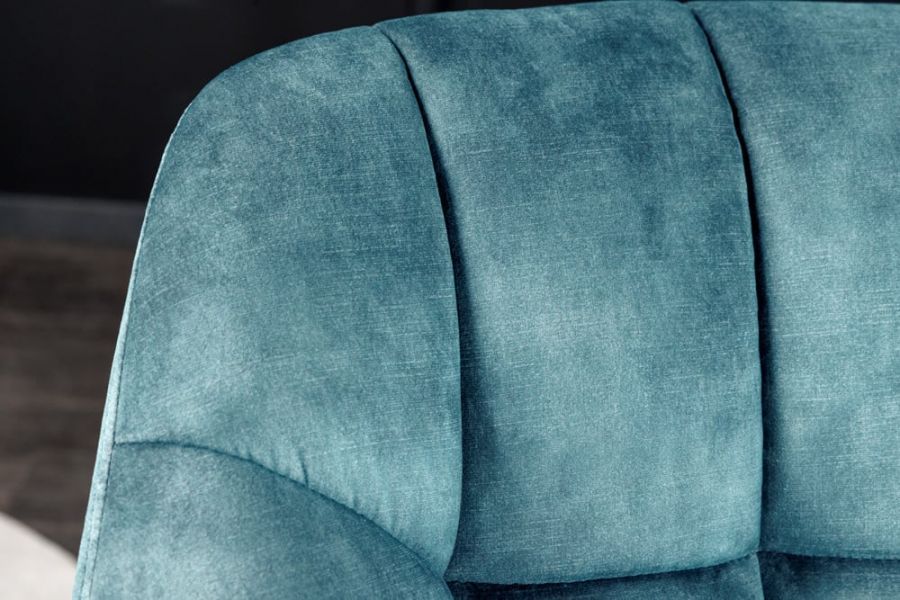 Krzesło Papillon obrotowe niebieskie vintage - Invicta Interior