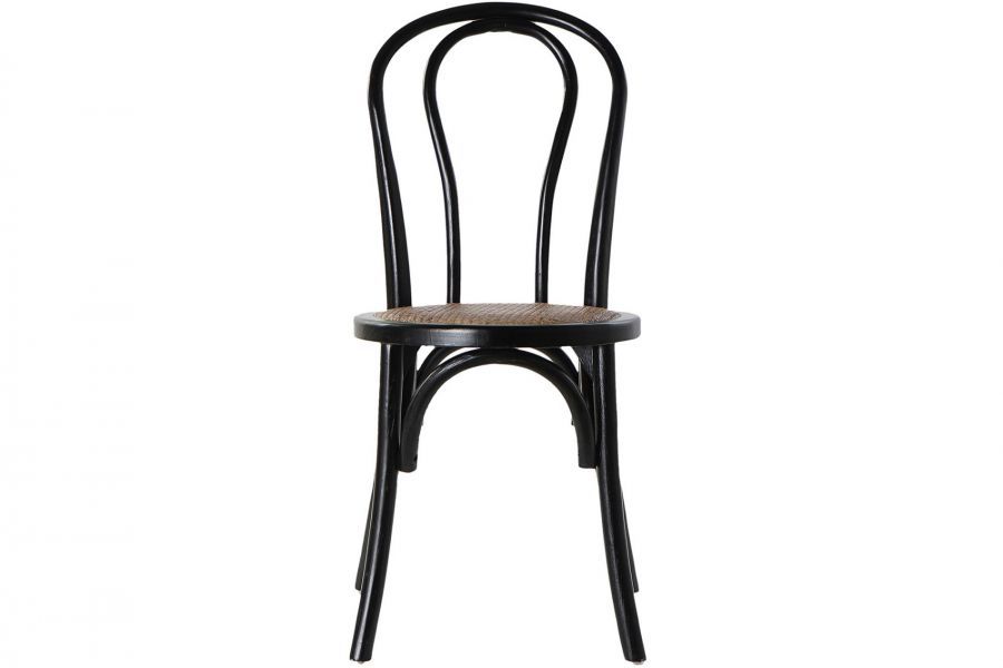 Krzesło rattanowe gięte Icon czarne