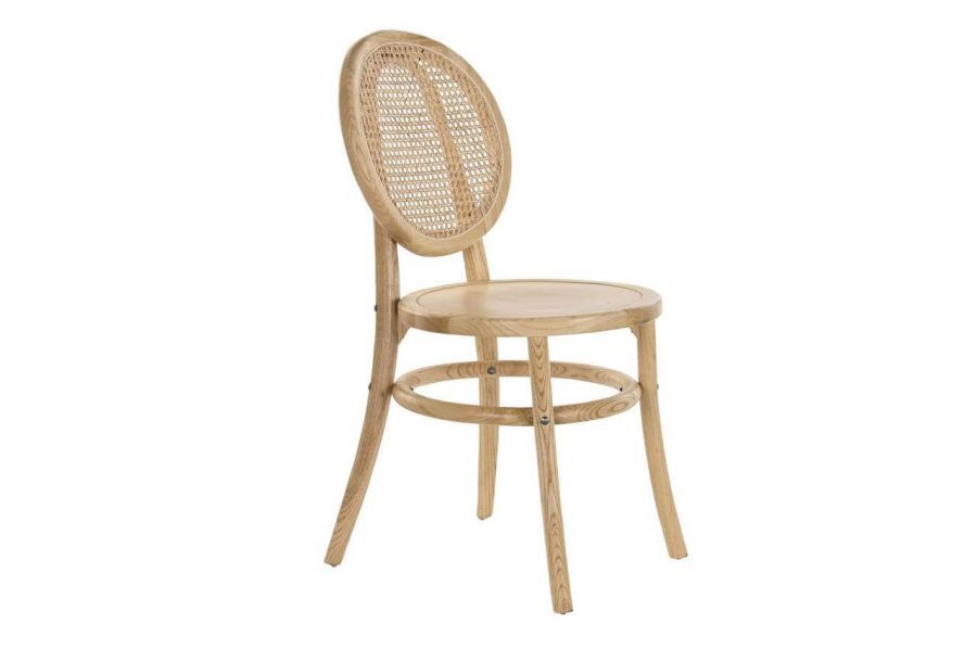 Krzesło rattanowe Icon retro z plecionką wiedeńską natur - Item International