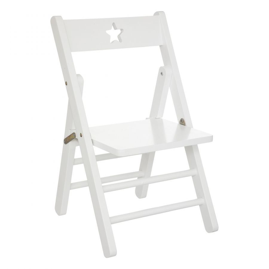 Krzesło składane dla dzieci białe