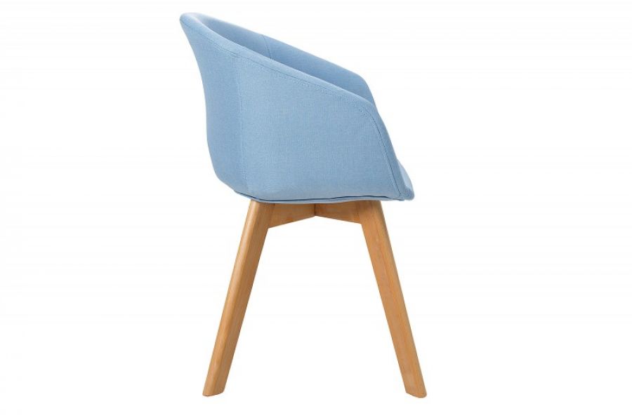 Krzesło Stockholm niebieskie  - Invicta Interior