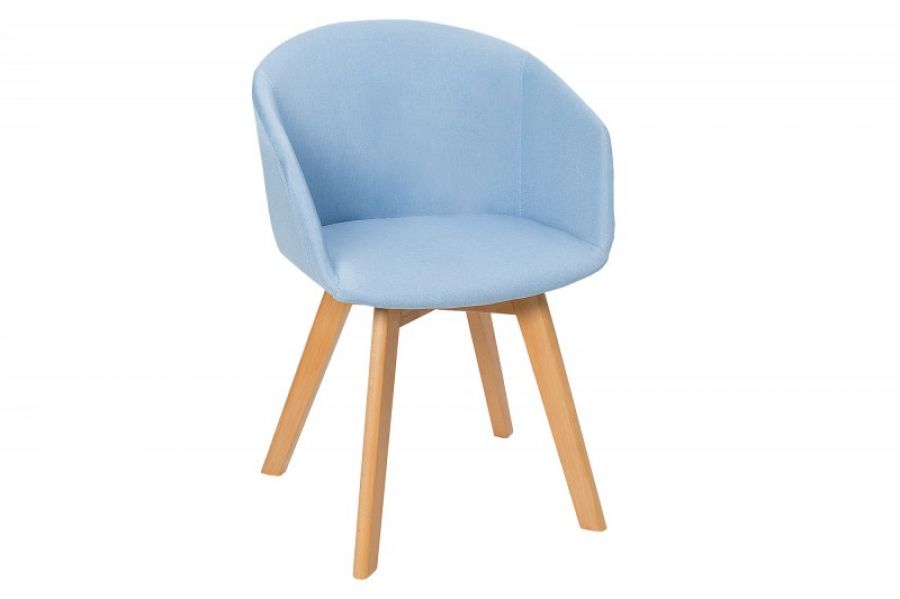 Krzesło Stockholm niebieskie  - Invicta Interior