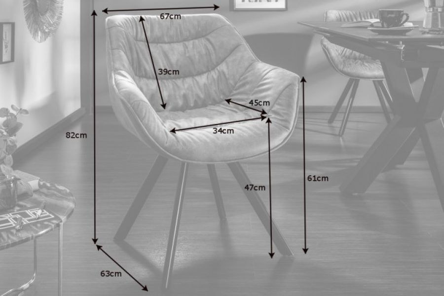 Krzesło The Dutch Comfort antyczne brązowe - Invicta Interior