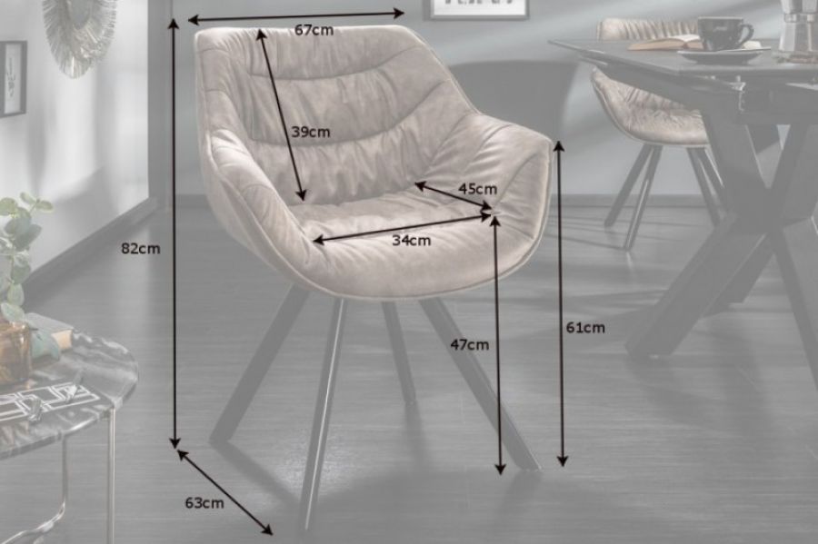 Krzesło The Dutch Comfort taupe - Invicta Interior