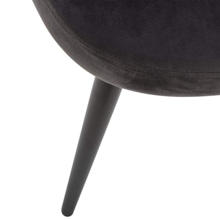 Krzesło Twirl aksamitne czarne - Atmosphera
