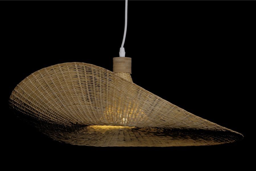 Lampa bambusowa Kapelusz 58 cm