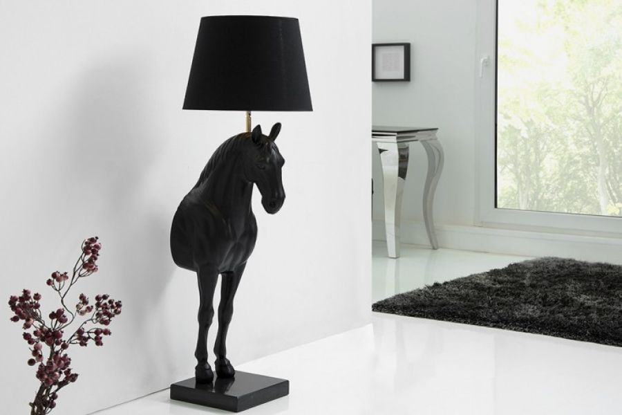 Lampa Beauty Horse czarna - Invicta Interior