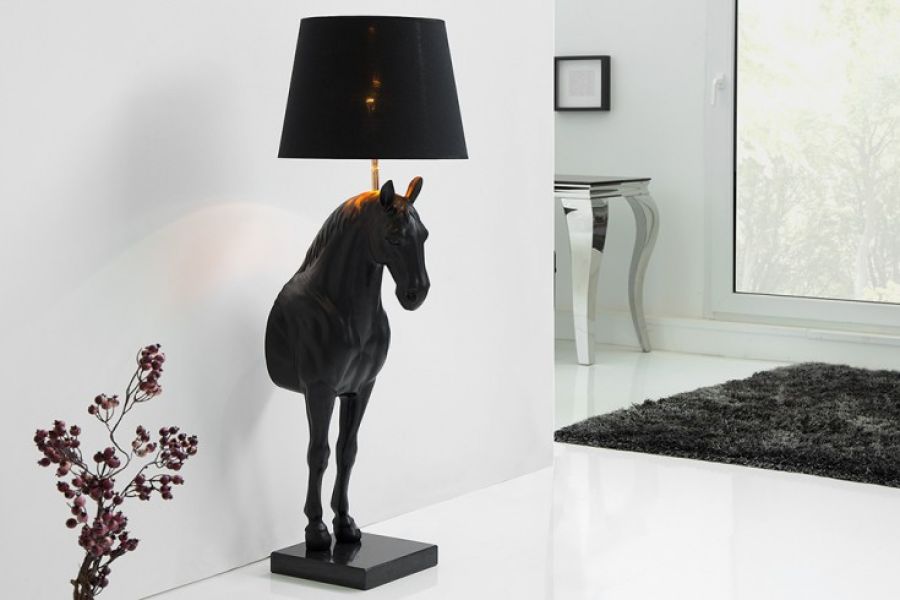 Lampa Beauty Horse czarna - Invicta Interior