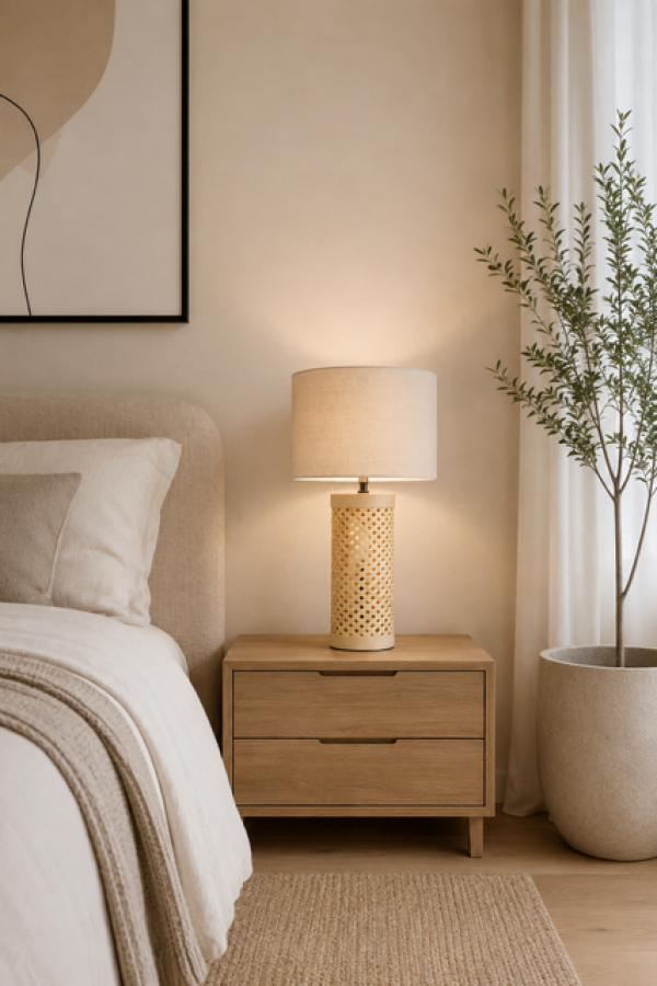 Lampa boho z plecionką - Atmosphera