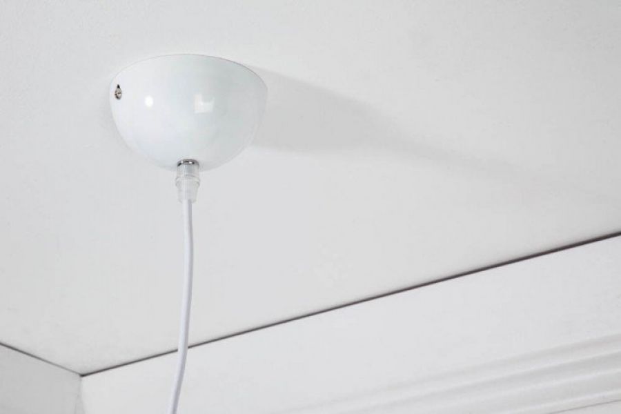 Lampa Cocoon biała 35 cm  - Invicta Interior
