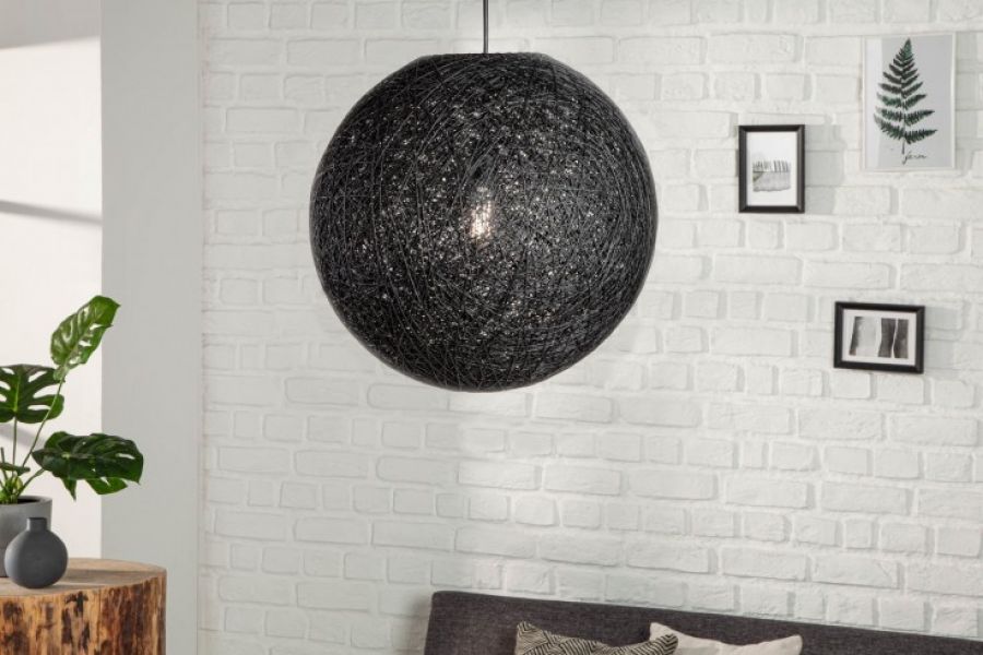 Lampa Cocoon czarna 35 cm 