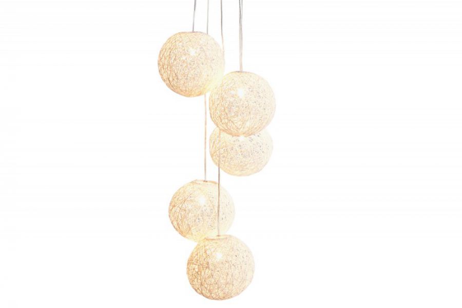 Lampa Cocoon Pearls biała - Invicta Interior