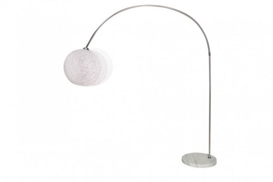 Lampa Cocoon podłogowa biała - Invicta Interior
