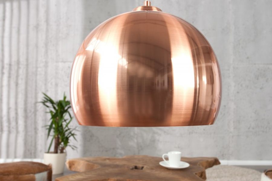 Lampa Copper Ball vintage wisząca  - Invicta Interior