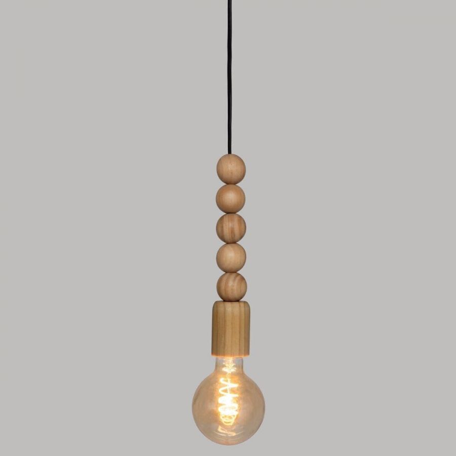 Lampa drewniane perły - Atmosphera