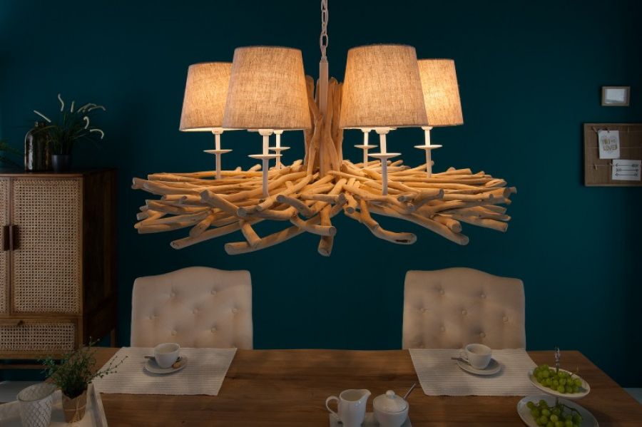 Lampa Euphoria II drewniana - Invicta Interior