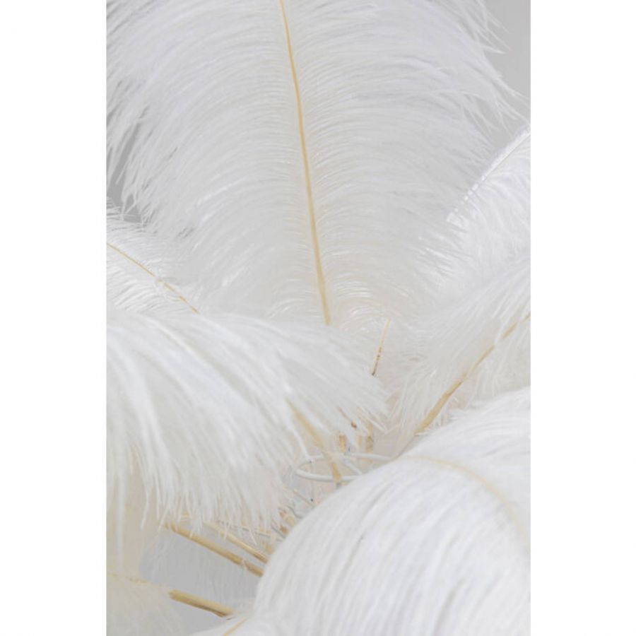 Lampa Feather Palm biała podłogowa 165cm - Kare Design