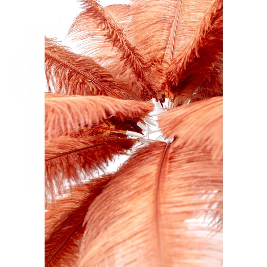 Lampa Feather Palm kolor rdzy stołowa 60 cm - Kare Design