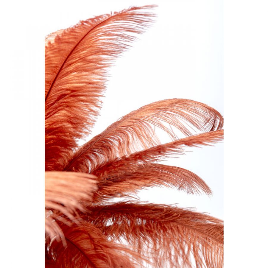 Lampa Feather Palm kolor rdzy stołowa 60 cm - Kare Design
