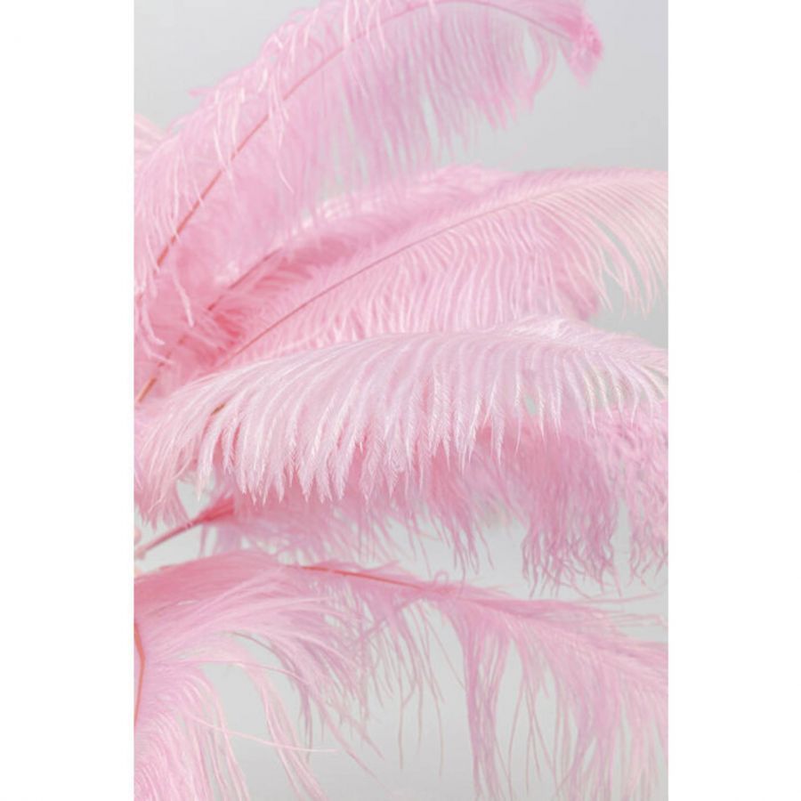 Lampa Feather Palm różowa stołowa 60cm - Kare Design