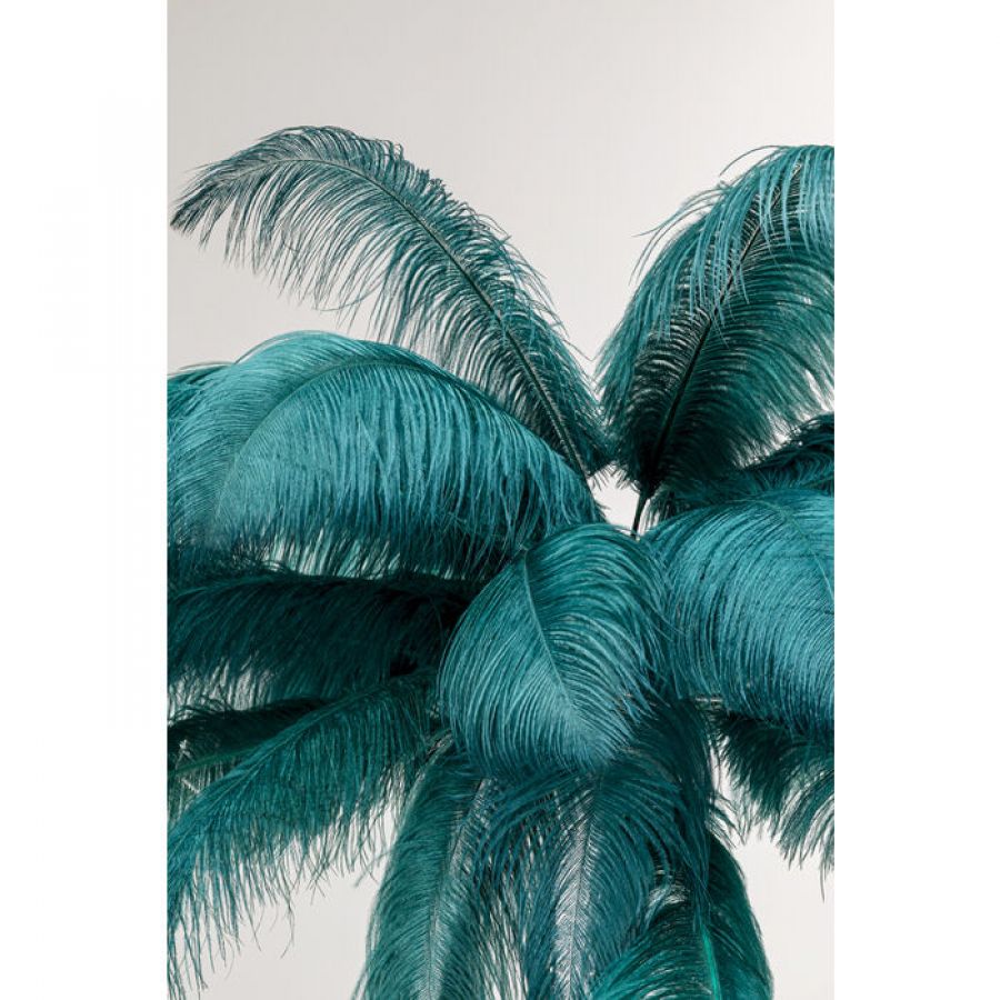 Lampa Feather Palm zielona podłogowa 165cm - Kare Design