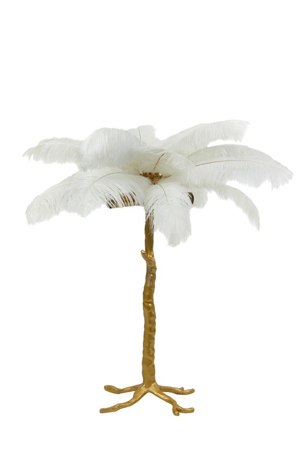 Lampa Feather pióra biała stołowa 68 cm