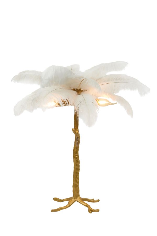 Lampa Feather pióra biała stołowa 68 cm