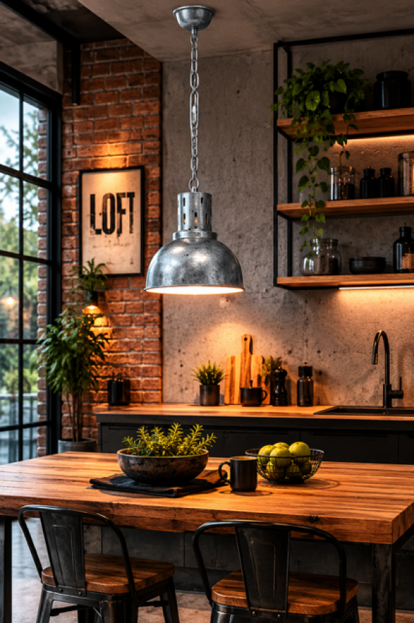 Lampa Loft 28 cm wisząca