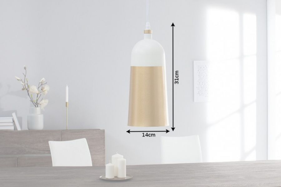 Lampa Modern Chic I biało-złota - Invicta Interior