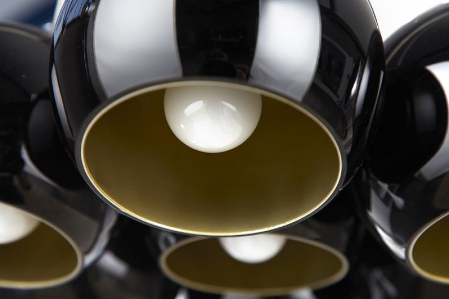Lampa Perlota Pearls czarno-złota - Invicta Interior