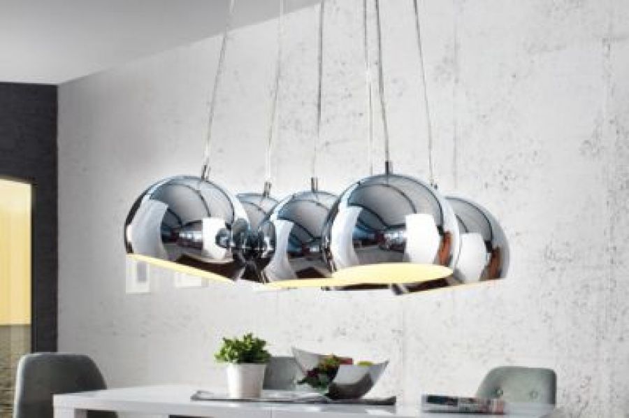 Lampa Perlota chrom M - Invicta Interior