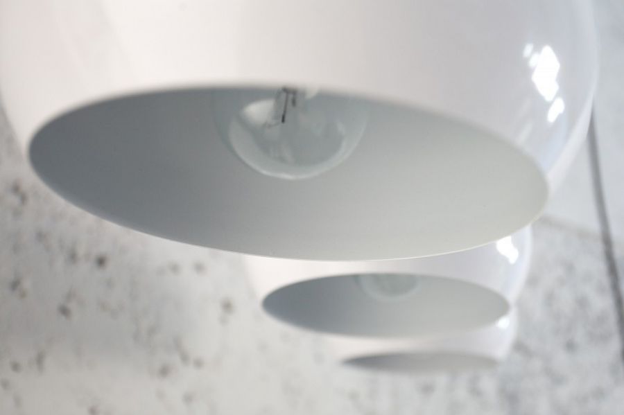 Lampa Perlota Chromagon 3 biała  - Invicta Interior