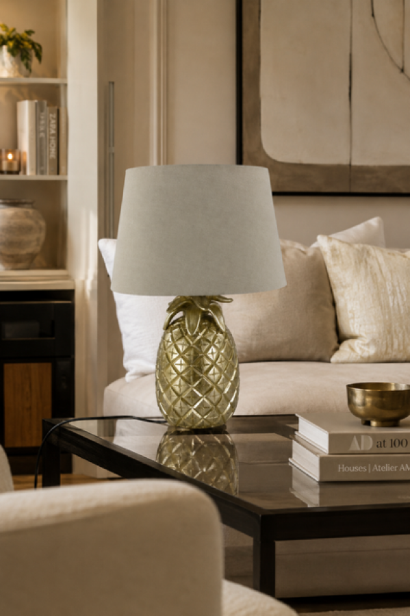 Lampa Pineapple złota 