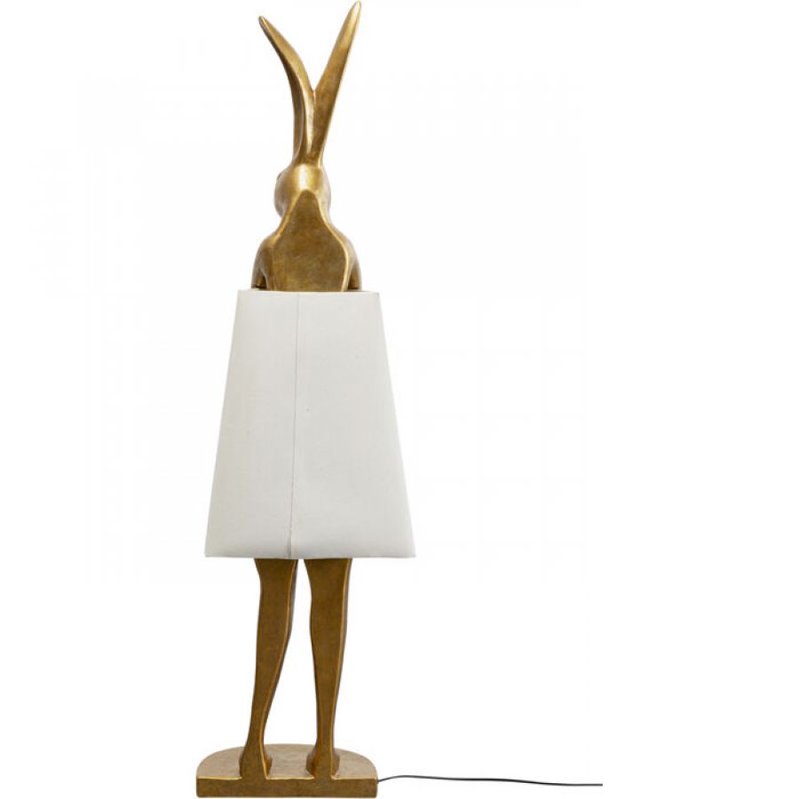 Lampa podłogowa Animal Rabbit złota biała 150 cm - Kare Design