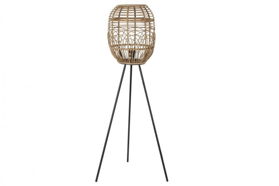 Lampa podłogowa Boho rattanowa 117 cm