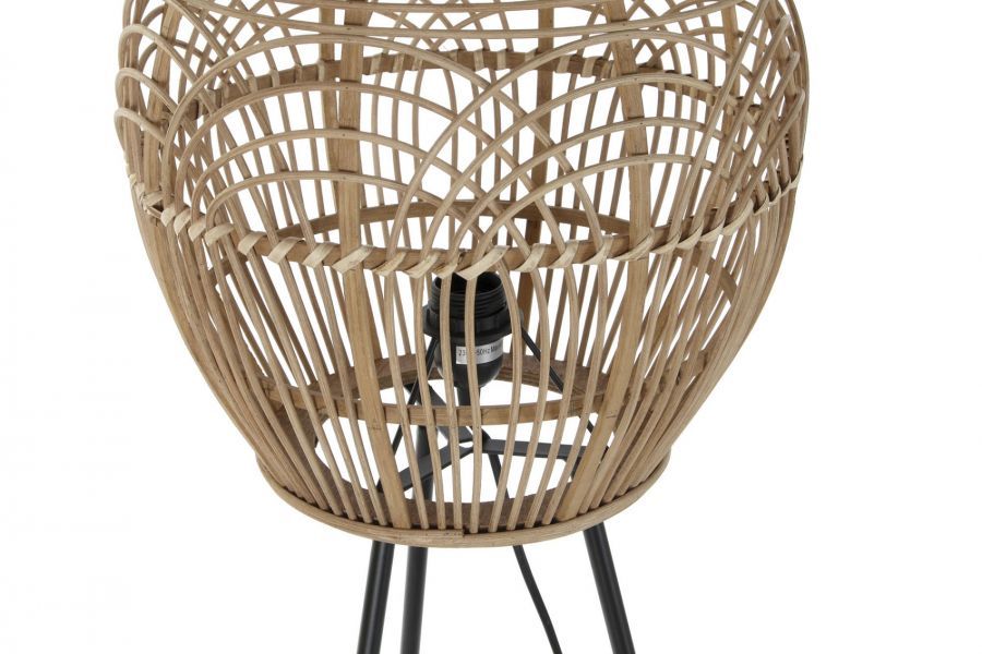 Lampa podłogowa Boho rattanowa 128 cm