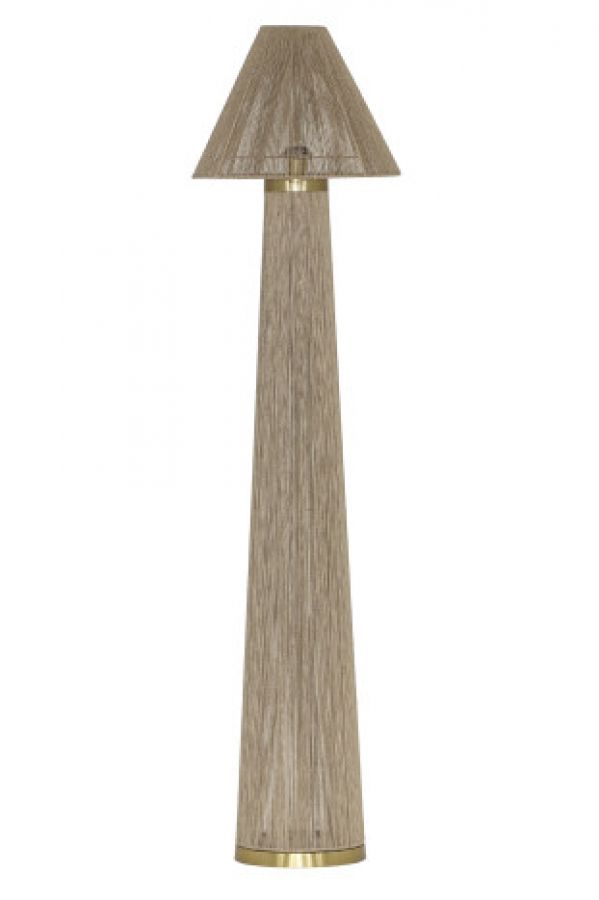 Lampa podłogowa Corfu z rattanu boho - Item International