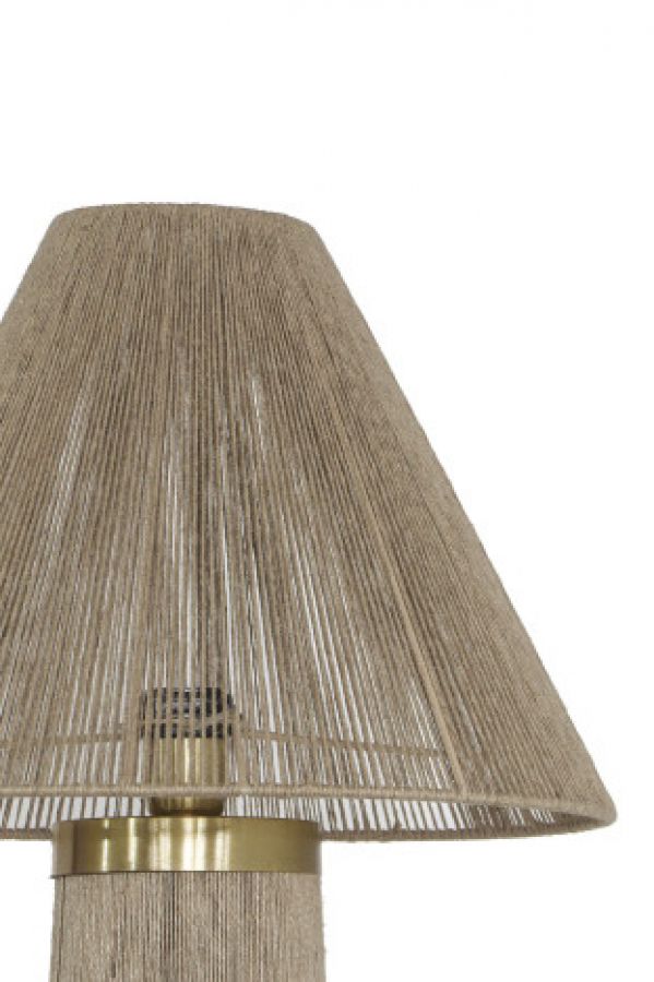 Lampa podłogowa Corfu z rattanu boho - Item International
