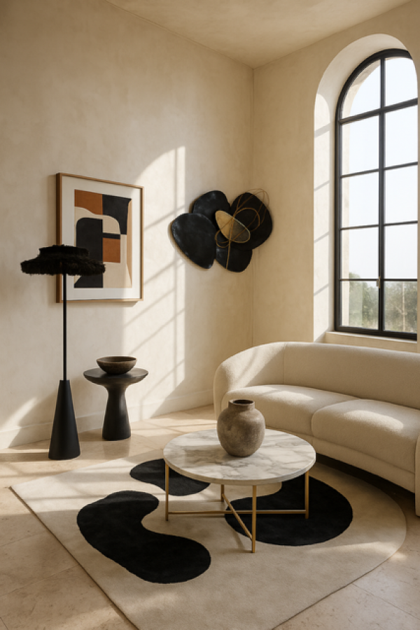 Lampa podłogowa Eclipse czarna - Item International