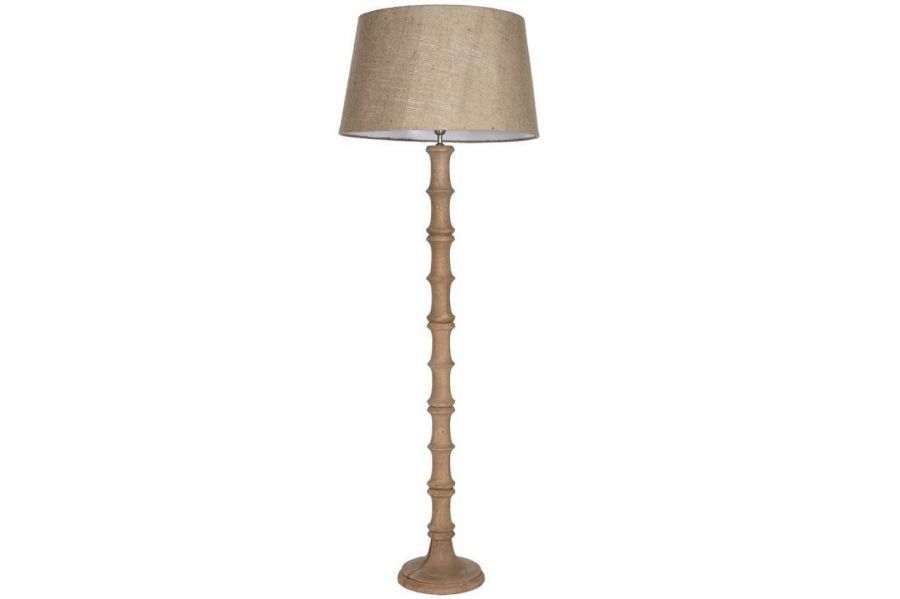 Lampa podłogowa Elegant z drewna mango 178 cm