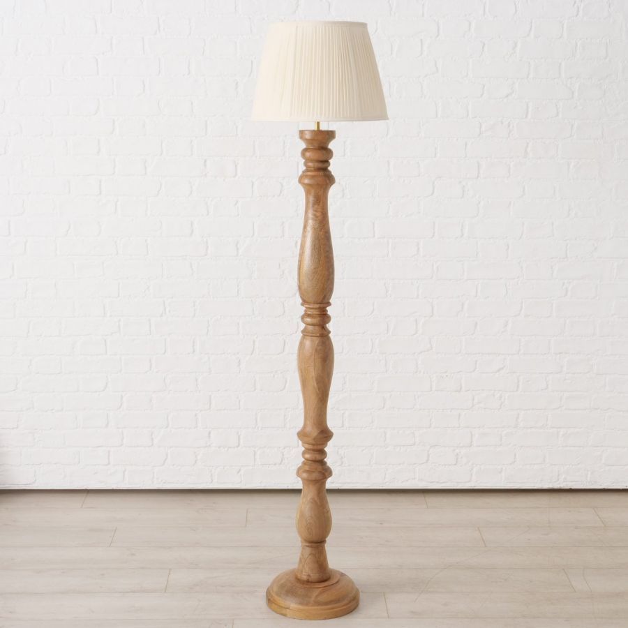Lampa podłogowa Grand z drewna  - Boltze
