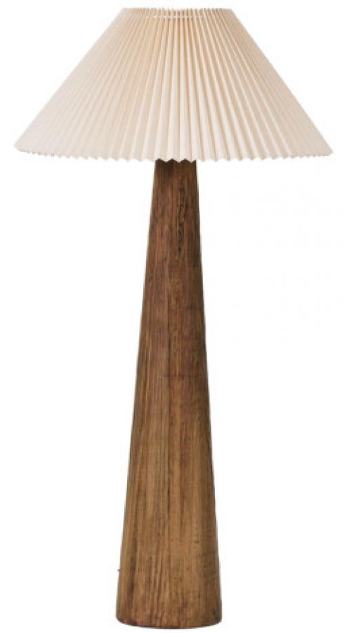 Lampa podłogowa Japandi drewniana - Item International